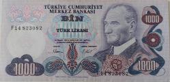 6.EMİSYON 3.TERTİP 1000 BİN TÜRK LİRASI KAĞIT PARA F14823082 NADİR
