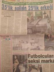 Hafta Sonu Haftalık Aktüalite Sinema Tiyatro Müzik ve Magazin Gazetesi - 8 Şubat 1991 - Sayı:6 - Meltem Doğanay - Ünlü şarkıcıyı genç sevgilisiyle bastık - Nilüfer Apaydın - Meltem Doğanay - Ertuğ Koruyan - Sedef Bozok - Mete Küçükberber - Sema Tekin - Tombul dansçıya İsrail'li koca! - Ayşe Tunalı'yı manen Atilla Saral ile yakaladık - 35'lik solistin 25'lik erkeği - Ayşe Tunalı - Atilla Saral - Futbolculara seksi markaj - Galatasaraylı Yusuf ile Fenerbahçeli K.Şenol arada kaldı - Hülya Süer - Hülya Sözer - Kar yağdı, böyle oldu - Nigar Uluerer - Aynur Aydan - Hülya Avşar - Sibel Barış - Her derde deva sarımsak - Lezbiyenliğini saklamayan şarkıcı - Nonoşluktan raporu - Olgan Erman - Sami Yılmaztürk - Belkıs Akkale - Ayşegül Akın - Niyet ve kısmet - Banu Alkan - Hülya Aksular - Melda Işıklar - Gülşah Dilek - Nil Burak - Serpil Çarmıklı - Filiz Ersürer - Sezer Soykan fotoğraf ve haberi - Tam Takım Gazete