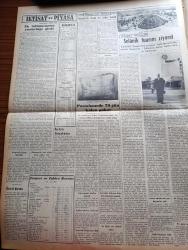Vatan Gazetesi - 13 Ekim 1953 - İki İngiltere Yazan Ahmet Emin Yalman Köşe Yazısı - General Necip Mısır'ın Zaferi Kazanacağını Söyledi - Yalova Belediye Başkanı Seçilemedi - Yugoslavya Dört Devlet Görüşmesi Teklif Etti - Basketbol Turnuvasında İtalya Avusturya'yı Fransa Da Yugoslavyayı Yendi - Amerika Yunanistan'dan Üs Temin Etti - Daily Mirror Gazetesi Eisenhower'i Tenkid Ediyor - Yeşil Gözlü Soledad Yazan Greta Granor - Odun 16 Liradan Fazlaya Satılmayacak - İşçi Lideri Baghai İran Hükümetini Tenkid Etti -  Tek Kalpli Yapışık İkizler Kurtarılamadı - Boğaziçinde İki Katlı Büyük Asma Köprü - İstanbul Kapılarında Fethin Büyük Tarihi Romanı Yazan Feridun Fazıl Tülbentçi Yazı Dizisi - Sinema Tenkidleri Yazan Atilla İlhan - Bali Paşa Kimdir - Çocuk Köşe Yazısı - İktisat Ve Piyasa - Postahanede 70 Gündür Kalan Paket - İzmir'deki Dokuma Fabrikası Kasım'da Açılacak - Puro Tuvalet Sabunu - Yunan Adalarında Yeni Depremler Oldu - Bima Konserveleri - Bulmaca - İstanbul Ankara İzmir Radyosu