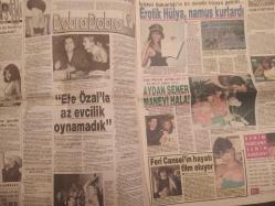 Hafta Sonu Extra Haftalık Aktüalite Sinema Tiyatro Müzik ve Magazin Gazetesi - 24 Temmuz 1992 - Sayı:30 - 2 yıldır sevişiyorlar - Adnan Kahveci - Alev Karaca - Füsun Kahveci - Hayrettin Karaca - Halit Çapın - Ali Naci Tuncer - Jak Kamhi - Seren Serengil - Murat Erdoğan - Uğur Dündar - Dilek Pamirtan - Dünya Dilek'i seyredecek - Gelin sizi uyutalım - Efe Özal'la az evcilik oynamadık - Hülya Işıl - Yaşar Alptekin - 2 yıldır sevişiyorlar - Feri Cansel'in hayatı film oluyor - Hülya Avşar - Mustafa Çağlar baltayı taşa vurdu - Tamer Taylan - Sibel Barış - Talat Bulut - Esin Afşar - Zeynep Uğur - Evlilik Köşesi - Gülay Önay - Muammer Sözübek - Dansöz Melike - Mustafa Sağlam - Mutlu Yuluğ - Julio İglesias seks perhizinde - Richard Gere - Kamuran Akkor - İbrahim Tatlıses - Derya Tuna - İdo Tatlıses - Spiker Rana oh ne ala! Rana Elik fotoğraf ve haberi - Tam Takım Gazete