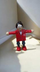 türk hava yolları ahşap hostes & figür oyuncak 11 cm