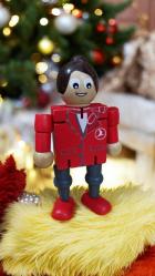 türk hava yolları ahşap hostes & figür oyuncak 11 cm