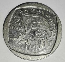 GÜNEY AFRİKA 2004   2 RAND HATIRA İlk genel seçimin 10 yılı