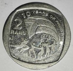 GÜNEY AFRİKA 2004   2 RAND HATIRA İlk genel seçimin 10 yılı