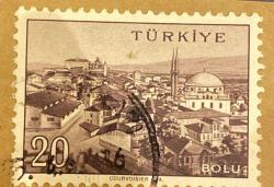 Mektup Zarfından Kesilmiş  / Postadan Geçmiş Pul Filateli - Damgalı - BOLU, 20 PARA - Türkiye Cumhuriyeti - Turkish Stamp - NOSTALJİK DOĞUM GÜNÜ HEDİYESİ