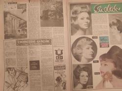 Pazar Haftalık Aktüalite Sinema Tiyatro Müzik ve Magazin Dergisi - 28 Ocak 1962 - Sayı:279 - Pier Angeli - Şundan Bundan - Kadınlar Pansiyonu, Sinsi Aşk, Kibar Hırsız Çizgi Romanları - Biraz da ben traş edeyim - Luis Miguel Dominguin - Sende mi Brütüs? - Güzellik öğütleri - İki İzci - Maskeli Süvari - Kahvedeki Almanya - Yenilmez Yumruk Ben Bolt Çizgi Romanı - Sevgilim Sekreter - Müzik Kulübü Fecri Ebcioğlu - Disc cokeylere göre - Sansür'e karşı - Ufacık Ufacık Saadetler - Çıkmazdaki Gençlik - Zeynep Berk - Ölümle kumar oynadılar - Çin oyunu - Robinson Crusoe - İnce Diş - Brik Bradford - Şeytanın Elçisi - Maurice Limat - Binlerce insan onu ölümden kurtaramadı - Sorun söyliyelim - Genç Kız Kalbi ve Uçan Adam Çizgi Romanı - Sevgilim Sekreter - Ufacık ufacık saadetler - Sinema - Dünyamızdan haberler - Özcan Tekgül fotoğraf ve haberi - Derginin sayfaları tamdır ancak bazı sayfalarında yırtık mevcuttur