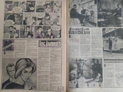 Pazar Haftalık Aktüalite Sinema Tiyatro Müzik ve Magazin Dergisi - 3 Eylül 1961 - Sayı:258 - Kadınlar Ponsiyonu çizgi romanı - Şundan bundan Piknik 2 - Falınız - Kibar Hırsız Çizgi Romanı - Hop dedik inecek var - Şakır Balkı - Üç Asker - Çıkmazdaki Gençlik - Makine arkadaşlarım - Çirkin Kadınlar da Güzeller Kadar Cazip Olabilir - Sahne Aşkı çizgi romanı - Şahane Suvare Oturaklı Vükela Meclisi - Gümüşlerimizi nasıl temizliyelim? - Zeynep Berk - Yeryüzünde Cennet - Hepsi onu taklit ediyorlar - Dünyanın en garip müzesi - Çin oyunu - Biliyor musunuz? - Kerim Han aşkta hüsrana uğradı - Şeytanın Elçisi - Yenilmez Yumruk Çizgi Romanı - İlk İhanet - Kalbin Köşesinden - Seyyar Evde Randevu - Banyodaki Kadın - Genç Kız Kalbi ve Uçan Adam Çizgi Romanı - Beyaz Perdede ne var ne yok - Makine arkadaşlarım - Hop dedik inecek var - Yeryüzünde Cennet - Perde ve Sahne - Perde Arkası - Muazzez Tahsin ve Berkant fotoğraf ve haberi - Tam Takım Dergi