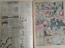 Pazar Haftalık Aktüalite Sinema Tiyatro Müzik ve Magazin Dergisi - 31 Temmuz 1960 - Sayı:201 - Şundan bundan - Bilmece bulmaca eğlence - Eski evliler - Kibar Hırsız ve Köstebek Hüsnü çizgi romanları - İngiltere'de cinayet işleyen Çingenelerin sayısı arttı - Jackie Wilson - Sevdiğiniz şarkılar - Yatak Odası - Otostopla devri alem - Dünyanın en büyük minyatürü Golf Kulübü  - Yaşanmış hikayeler - Tehlikeli Hamule - Genç Kız Kalbi ve Uçan Adam Çizgi Romanları - Son Moda Plaj Kıyafetleri - Kadınlarla BAşbaşa - Hayat Hilebazları - Silvananın Aşkları - Fransız sinemasında son dişi kedi: Pascal Petit - 24 Çehreli Kız - Honoluluda Aşk - Evlerin iç tezyinatı değişiyor - Singapurlu Dansöz - Marius'un köpeği - Arpacık - Yılın Ziyafeti - Piyale yiyen gol yemek makarna reklamı - Fıkraları ile Portreler - Kumsalda - Nüveyre Gültekin - Jean Simmons - Stewart Granger'den ayrılıyor - Çılgın Aşıklar - 40 yıllık erkek, Komple kadın oldu -  Yenilmez Yumruk Ben Bolt Çizgi Romanı - Tam Takım Dergi