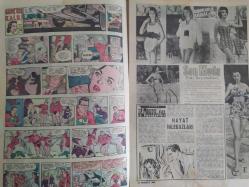 Pazar Haftalık Aktüalite Sinema Tiyatro Müzik ve Magazin Dergisi - 31 Temmuz 1960 - Sayı:201 - Şundan bundan - Bilmece bulmaca eğlence - Eski evliler - Kibar Hırsız ve Köstebek Hüsnü çizgi romanları - İngiltere'de cinayet işleyen Çingenelerin sayısı arttı - Jackie Wilson - Sevdiğiniz şarkılar - Yatak Odası - Otostopla devri alem - Dünyanın en büyük minyatürü Golf Kulübü  - Yaşanmış hikayeler - Tehlikeli Hamule - Genç Kız Kalbi ve Uçan Adam Çizgi Romanları - Son Moda Plaj Kıyafetleri - Kadınlarla BAşbaşa - Hayat Hilebazları - Silvananın Aşkları - Fransız sinemasında son dişi kedi: Pascal Petit - 24 Çehreli Kız - Honoluluda Aşk - Evlerin iç tezyinatı değişiyor - Singapurlu Dansöz - Marius'un köpeği - Arpacık - Yılın Ziyafeti - Piyale yiyen gol yemek makarna reklamı - Fıkraları ile Portreler - Kumsalda - Nüveyre Gültekin - Jean Simmons - Stewart Granger'den ayrılıyor - Çılgın Aşıklar - 40 yıllık erkek, Komple kadın oldu -  Yenilmez Yumruk Ben Bolt Çizgi Romanı - Tam Takım Dergi