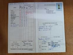 ortaokul öğrenci karnesi 1989-1990 serap bilen halil rüştü ortaokulu