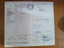 ortaokul öğrenci karnesi 1987-1988 öğretim yılı serpil bilen halil rüştü ortaokulu