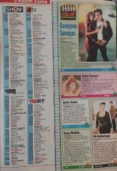 SABAH GAZETESİ-YENİ-TV GUİDE DERGİSİ-MODERN TV DERGİSİ-30 EKİM-5 KASIM-SAYI:41-1993-KAPAK-FOTOĞRAF-RÖPORTAJ-DAKIKASI DAKIKASINA TELEVIZYON PROGRAMLARI-HANGİ KANALDA HANGİ FİLMLER VAR-SİNEMA,MÜZİK ARKASI YARIN HABERLERI-EVCİLİK OYUNUNUN ÇINGIRAKLI ÇIĞIRTKANI-FÜSUN ÖNAL-SAVAŞ OTOBÜSÜ-DOKTOR CİVANIM-ANİ VURUŞ-SOKAKTAN GELEN KADIN-BANU ALKAN-GECEYARISI SAVAŞÇISI-DOKTOR CİVANIM-GRİNİN  TONLARI-BİZ AYRILAMAYIZ-GENÇ EISTEIN