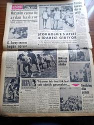 Vatan Gazetesi - 6 Ağustos 1958 - Yeni Bir Ortadoğu Siyasetinde İslam Tesanüdün Rolü Yazan Ahmet Emin Yalman Köşe Yazısı - Türk Parasının Değeriyle İlgili Beş Karar Alındı - Kıbrıs'ta Gizli Türk Mukavemet Teşkilatı Volkan Da Mütareke İlan Etti - Yabancı Paraların Yeni Değerleri - Tophane Fındıklı Yolunda Yeni İstimlak Hareketi - Kredili İthalatla İlgili Kararlar İyi Karşılanmadı - New York Times'a Göre Türkiye Dış Yardımları Haketmiştir - Kasım Gülek Yeni Bir Geziye Çıkacak - Gençlik Tiyatrosu Yazan Ahmet Kutsi Tecer - Kalpaklılar Samim Kocagöz'ün Romanı Yazı Dizisi - Lübnan Hükümeti Dün İstifa Etti - Siyasi Hadiselerin Tarafsız Hikayesi Yazan Mesut Özdemir - Emil Galip Sandalcı Köşe Yazısı - İran'da On Beş Gün Yazan Ordinaryüs Profesör Doktor Zeki Zeren Yazı Dizisi - Rüzgar Çelebi Çizen Guy Bara - Stiv Roper Çizen Saunder Ve Waggon - Fay Temizleme Tozu - 80 Metre Engellide  Rekor Sahibi Gülay Kanbay - Fenerbahçeli Kaleci Özcan Arkoç'un Cezası Üç Aydan Başlıyor - Galatasaray