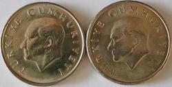 Türkiye Cumhuriyeti 1999 Yılı 25 Bin Lira Ters Düz  Takım 7288