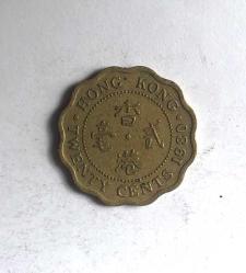 Hong Kong 20 Cent 1980 Kraliçe Elizabeth Portreli