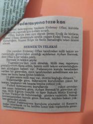 1 Kasım 1986 - Yeni Haber Gazetesi - Milli Takım Teknik direktörü tehlikeli dönemeçte - Özarı'nı yerine Tarhan - TFF Başkanı Erdenay Oflas, Candan Tarhan için ''Türkiye'deki tek adam'' dedi ve Özarı'nın sözleşmesinin bitiminden sonra Milli Takım'ın başına getirileceğini belirtti - Gazete tam değil kupürüdür - 27x21cm ebatındadır..