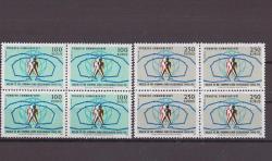 1971 Irkçılık ve Irk Ayrımına Karşı Uluslararası Savaş Yılı 4'lü Pul  Mnh Lüks Tam Seri