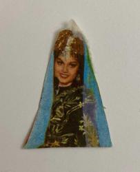 TÜRKAN ŞORAY, GAZETEDEN KESİLME FOTOĞRAFI, 4 x 3 cm EBADINDA