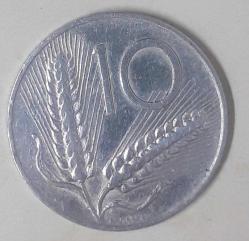 İtalya 10 lire 1955
