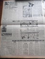 Vatan Gazetesi -  14 Temmuz 1958 - Lübnanlı Bir Bağdat Paktı Yazan Ahmet Emin Yalman Köşe Yazısı - İran Şahı Pakistan Cumhurbaşkanı Ve Irak Kralı Bugün İstanbul'a Geliyorlar - CHP Meclisi Dünkü Tebliğinde İktidara İtidal Tavsiye Etti - İsmet İnönü Faik Ahmet Barutçu ile Tokalaşıyor Fotoğraf - Kıbrıs'ta Dün 7 Türk Katledildi - Sivas Milletvekili Turhan Feyzioğlu Refah Edebiyatı İle Sıkıntı Yok Edilemez Dedi - Yirmi Öğrenci Barındıkları Pansiyondan Sokağa Atılıyor - Yandan Akıyor Yandan Adnan Veli'nin Yeni Romanı Yazı Dizisi - Taş Devri Çizen Mıstık - Çakaralmaz Hafiye Çizen Eflatun Nuri - Çekoslovakyadaki Film Festivaline Bu Yıl Katılıyoruz - Batık Dumlupınar Denizaltısı Ekim Ayına Kadar Çıkarılacak - Oktay Akbal Köşe Yazısı - Güzel Model Sylima'nın Şansı Açıldı - Kalbimin Sahibi Yazan Nihal Yeğinobalı Yazı Dizisi - Şu Ölüm Denilen Şey Yazan Frederic Dard Yazı Dizisi - İstanbul Ankara Radyosu Programı - Ankara Atletleri İstanbulu Mağlup Ettiler 127 114 - Nişantaşı Kulübü Kongresi