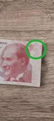 HATALI BASIM 10 TL 9.EMİSYON 6.TERTİP HATALI YERİ İŞARETLENMİŞTİR