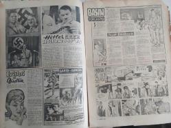 Pazar Haftalık Aktüalite Sinema Tiyatro Müzik ve Magazin Dergisi - 15 Ekim 1961 - Sayı:264 - Kadınlar Pansiyonu Çizgi Romanı - Şundan bundan - Falınız - Sorun Söyliyelim - Kibar Hırsız çizgi romanı - Yaşasın kılıbıklar partisi - Hitler Hollywood'ta - Ev işleri ve güzellik - Garip ama gerçek - Basın Toplantısı - Pazar fantazisi - Yalçın kaya - Yenilmez Yumruk Ben Bolt çizgi romanı - Kaçak Seyahat - Göle inen patika - Müzik Kulübü - Fecri Ebcioğlu - Diana Trask - Tesdüfün meşhur ettiği isim - Müzik bilmecesi - Hikaye - Gina Lollobrigida - Ümitsiz Yarınlar - Nur Erim - Tahrik edici sahneler - Asrın Matadoru - Şeytanın Elçisi - Maurice Limat - Bir haftada iki kilo verebilirsiniz - Zeynep Berk - Callas'ın annesi de sahnede - Çıkmazdaki Gençlik - Altın Keseleri - Çin oyunu - Erle Stanley Gardner - Genç Kız Kalbi ve Uçan Adam çizgi romanı - Ümitsiz yarınlar - Kaçak seyahat - Yaşasın Kılıbıklar Partisi - Perde Arkası - Üç Büyükler - Ne var ne yok fotoğraf ve haberi - Tam Takım Dergi
