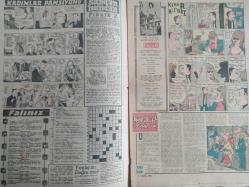 Pazar Haftalık Aktüalite Sinema Tiyatro Müzik ve Magazin Dergisi - 3 Eylül 1961 - Sayı:258 - Kadınlar Ponsiyonu çizgi romanı - Şundan bundan Piknik 2 - Falınız - Kibar Hırsız Çizgi Romanı - Hop dedik inecek var - Şakır Balkı - Üç Asker - Çıkmazdaki Gençlik - Makine arkadaşlarım - Çirkin Kadınlar da Güzeller Kadar Cazip Olabilir - Sahne Aşkı çizgi romanı - Şahane Suvare Oturaklı Vükela Meclisi - Gümüşlerimizi nasıl temizliyelim? - Zeynep Berk - Yeryüzünde Cennet - Hepsi onu taklit ediyorlar - Dünyanın en garip müzesi - Çin oyunu - Biliyor musunuz? - Kerim Han aşkta hüsrana uğradı - Şeytanın Elçisi - Yenilmez Yumruk Çizgi Romanı - İlk İhanet - Kalbin Köşesinden - Seyyar Evde Randevu - Banyodaki Kadın - Genç Kız Kalbi ve Uçan Adam Çizgi Romanı - Beyaz Perdede ne var ne yok - Makine arkadaşlarım - Hop dedik inecek var - Yeryüzünde Cennet - Perde ve Sahne - Perde Arkası - Muazzez Tahsin ve Berkant fotoğraf ve haberi - Tam Takım Dergi