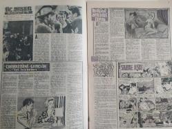 Pazar Haftalık Aktüalite Sinema Tiyatro Müzik ve Magazin Dergisi - 3 Eylül 1961 - Sayı:258 - Kadınlar Ponsiyonu çizgi romanı - Şundan bundan Piknik 2 - Falınız - Kibar Hırsız Çizgi Romanı - Hop dedik inecek var - Şakır Balkı - Üç Asker - Çıkmazdaki Gençlik - Makine arkadaşlarım - Çirkin Kadınlar da Güzeller Kadar Cazip Olabilir - Sahne Aşkı çizgi romanı - Şahane Suvare Oturaklı Vükela Meclisi - Gümüşlerimizi nasıl temizliyelim? - Zeynep Berk - Yeryüzünde Cennet - Hepsi onu taklit ediyorlar - Dünyanın en garip müzesi - Çin oyunu - Biliyor musunuz? - Kerim Han aşkta hüsrana uğradı - Şeytanın Elçisi - Yenilmez Yumruk Çizgi Romanı - İlk İhanet - Kalbin Köşesinden - Seyyar Evde Randevu - Banyodaki Kadın - Genç Kız Kalbi ve Uçan Adam Çizgi Romanı - Beyaz Perdede ne var ne yok - Makine arkadaşlarım - Hop dedik inecek var - Yeryüzünde Cennet - Perde ve Sahne - Perde Arkası - Muazzez Tahsin ve Berkant fotoğraf ve haberi - Tam Takım Dergi