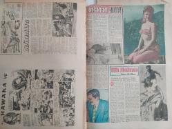 Pazar Haftalık Aktüalite Sinema Tiyatro Müzik ve Magazin Dergisi - 26 Şubat 1961 - Sayı:231 - Kadınlar Pansiyonu ve Kibar Hırsız çizgi romanı - Şundan bundan - Bilmece Bulmaca - Haraç Mezat - Aşk Çağrısı - Almanya İşleri - Yıldız olabilir misiniz - Mansfiekd Şişeleri - Müzik Kulübü - Fecri Ebcioğlu - Ne var ne yok - Estetik Ameliyatlar - Yeni Madamın yeni çizgileri - Yıldızlar yalan söylemez - Hawaka çizgi romanı - Define Adası - Boncuk, Vakvaka Kardeş, Miki Fare ve Tilki Amca ile Tavşan Kardeş çizgi romanı - Sevgili Süpürge - Aptal Keçi - Buffalo Bill çizgi romanı - Sevgili Süpürge - Aslanlar resim yapamaz - Mesut Prens - Mühim Olan Sayı Değil - Aydınlanan Hakikat - İlk aşkım - Vivi Bach - Beyaz Perde - Çılgın Aşıklar - Cecil saint laurent - Parlıyan Julie London - Yenilmez Yumruk Ben Bolt çizgi romanı - Arzu Toprağı - Beyaz perdede ne var ne yok - Bu haftaki falınız - Orhan Günşiray - Göksel Arsoy - Ayhan Işık - Muhterem Nur - Belgin Doruk - Leyla Sayar - Tam Takım Dergi