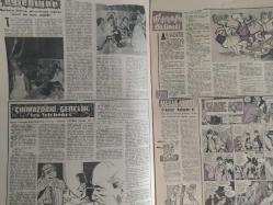 Pazar Haftalık Aktüalite Sinema Tiyatro Müzik ve Magazin Dergisi - 10 Eylül 1961- Sayı:259 - Kadınlar Pansiyonu çizgi romanı - Şundan bundan - Kibar Hırsız çizgi romanı - Susun Yahu Geliyoor - Taçlı Milyarder Evleniyor - Çıkmazdaki gençlik - Hilderondlın Ölümü - Mesut Olmak - Sahne aşkı çizgi romanı - Ne var ne yok - Müzik Kulübü - Fecri Ebcioğlu - Sonbahar Kış Modelleri - Zeynep Berk - Uaz doğu güzelleri - O şarkı - Lady Catterley'in aşığı - Fabiola'nın hakiki balayı - Çin oyunu - Biliyor musunuz? - Şeytanın Elçisi - Maurice Limat - Yenilmez yumruk ben bolt çizgi romanı - Güllerle gelen hediye - Eva Bartok - Mizah Köşesi - Genç Kız Kalbi ve Uçan Adam çizgi romanı - Beyaz perdede ne var ne yok - Hildebrandt'ın Mektubu - Susun yahu geliyor - Suzan Avcı - Tiyatro haberleri - Gazanfer Özcan - Leyla Sayar - Perde sahne fotoğraf ve haberi - Tam Takım Dergi