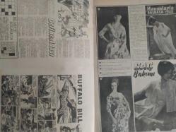 Pazar Haftalık Aktüalite Sinema Tiyatro Müzik ve Magazin Dergisi - 2 Nisan 1961 - Sayı:236 - Kadınlar Pansiyonu çizgi romanı - Şundan bundan - Bilmece bulmaca - Kibar Hırsız çizgi romanı - Gelsin de görsün - Nasıl zayıflamak? - İki çeşit iyilik - Estetik Ameliyatlar - Boyun ve Alın - Sevdiğimiz Erkek Uçarı mı? - Beyaz perdede ne var ne yok - Vivien Leigh - Roman Spring - Başbaşa - Ayhan Tekvar - Müzik Kulübü - Fecri Ebcioğlu - Saadet Yolu - Hawaka çizgi romanı - Boncuk, Vakvaka Kardeş, Miki Fare ve Tilki Amca ile Tavşan Kardeş çizgi romanı - Hakiki Zenginlik - Nasreddin Hoca ve Akılsız Hırsız - Define Adası - Buffalo Bill Çizgi Romanı - Hanımlarla Başbaşa - Zeynep Berk - Saç Bakımı - Altın Küre Balosu - Cürüm ve Ceza - Davetsiz Misafir - Beyaz Perde - İlk meşhur komikler - Çılgın Aşıklar - Cecil Saint Laurent - İki orduda döğüştüm - Napolyon karısını o da bir subayı arzuluyordu - Yenilmez Yumruk Ben Bolt - Meş'um Mektup - Çolpan İlhan - Sezer Sezin - Mualla Fırat - Tam Takım Dergi