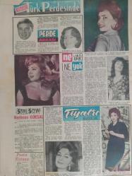 Pazar Haftalık Aktüalite Sinema Tiyatro Müzik ve Magazin Dergisi - 9 Nisan 1961 - Sayı:237 - Kadınlar Pansiyonu ve Kibar Hırsız çizgi romanı - Şundan bundan - Bilmece bulmaca - Ahbap, bırak şakayı! - Kralın oğlu oldu - Kay Gable - Başkaca Bir İş - Zeynep Berk - Müzik Kulübü - Fecri Ebcioğlu - İstanbul'da 20 şarkı - Garip bir tazminat - Hanımlarla başbaşa - Zeynep BErk - 1961 Modasından - Kızımın rakibi idi - Gül ile Güllü - Hawaka çizgi romanı - Boncuk, Vakvaka Kardeş, Tilki Amca ile Tavşan Kardeş ve Miki Fare çizgi romanı - Kim Yaptı? - Define Adası - Buffalo Bill Çizgi Romanı - Marilyn Monroe binlerce aşk mektubu arasında yine yapayalnız - İki orduda döğüştüm - Modern Don Juan - Beyaz Perde - Çılgın Aşıklar - Cecil Saint Laurent - Yenilmez yumruk Ben Bolt çizgi romanı - İkinci Aşk - Arzu Toprağı - Beyaz perdede ne var ne yok - Genç Kız Kalbi - Uçan Adam Çizgi Romanı - Marie Stuart - Güzel Bir Ten - Göksel Arsoy - Muhterem Nur - Mualla Kaynak - Türkan Şoray - Tam Takım Dergi