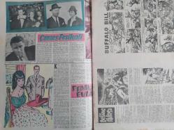 Pazar Haftalık Aktüalite Sinema Tiyatro Müzik ve Magazin Dergisi - 14 Mayıs 1961 - Sayı:242 - Kadınlar Pansiyonu ve Kibar Hırsız çizgi romanı - Şundan bundan - Yakalayın, kaçıyor!... - Jackie Kennedy - Ornek Köy - Hayat Adamı mısınız - Köstebek Hüsnü çizgi romanı - Müzik Kulübü - Fecri Ebcioğlu - Jo Ann Campbell - Sesi Kadar Kendisi de Güzel - Hanımlarla Başbaşa - Zeynep Berk - Güzellik Öğütleri - Cannes Festivali - Fedakar Evlat - Define Adası - Buffalo Bill çizgi romanı - Akıllı Horoz - Bir Tokat bir akçe! - Vakvaka kardeş, Boncuk, Tilki Amca ile Tavşan Kardeş ve Miki Fare çizgi romanı - Doğum Günü - Denizde Striptease - Caz Şarkıcısı - Çetin Özkırım - Çılgın Aşıklar - İki Orduda Döğüştüm - Sakatlıktan Korunmada Acil Tedavi - Yenilmez Yumruk Ben Bolt çizgi reklamı - Hastanede Aşk - İstanbul'un Su Derdi - Genç Kız Kalbi ve Uçan Adam çizgi romanı - Zeki Müren - Türk Filmleri Yarışması - Belgin Doruk evlendi -  Özdemir Birsel fotoğraf ve haberi - Tam Takım Dergi