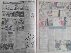 Pazar Haftalık Aktüalite Sinema Tiyatro Müzik ve Magazin Dergisi - 21 Mayıs 1961 - Sayı:243 - Kadınlar Pansiyonu çizgi romanı - Şundan bundan - Kibar Hırsız çizgi romanı - Çemişkezek Ekspresi - Çalışkan İnsanlar - Fakir Zenginler - Maria Schell - Joan Fontaine - Farah Diba - Siyahlı Dul - Müzik Kulübü - Fecri Ebcioğlu - Mafsallarınızı koruyunuz - Hanımlarla Başbaşa - Zeynep Berk - Gary Cooper de öldü - Güneş Sistemi - Vakvaka kardeş, Boncuk, Tilki Amca ile Tavşan Kardeş ve Miki Fare çizgi romanı - Adam olmak başka - Alışveriş nasıl başladı? - Define Adası - Merdivendeki Kız - Çılgın Aşıklar - Beyaz Perde - İki Orduda Döğüştüm - Aşkı Elinizden okuyabilirsiniz - Yenilmez Yumruk Ben Bolt - Aira Cobra - Aşktan da üstün - Genç Kız Kalbi ve Uçan Adam Çizgi romanı - Merdivendeki kız - Neşe Tandoğan - Reşit Baran - Kemal Bekir - Alev Özgün - Mücap Ofluoğlu - Mualla Fırat - Göksel Arsoy - Fikret Hakan - Özdemir Birsel - Ayhan Işık - Belgin Doruk - Sanat Festivali - Tam Takım Dergi