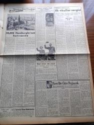 Vatan Gazetesi - 31 Temmuz 1953 - Hayırlı Bir Buluşma Yazan Ahmet Emin Yalman Köşe Yazısı - Kore Konferansına Türkiye Çağrılacak - Amiral Mountbatten Celal Bayar Ve Fuat Köprülü'yü Ziyaret Etti - Malatya'da Vatan Gazetesi Başyazarı Ahmet Emin Yalman'a Yapılan Suikast Davası - Yeni Sabah Gazetesi Aleyhine Takibat Yapılıyor - İlk Türk Vagonları - Soprano Leyla Gencer İtalya'da Başarı Kazandı - Stevenson Dünyayı Geziyor Yazan Adlai Stevenson Yazı Dizisi - İçimizdeki Şeytan Yazan Raymond Radiguet Yazı Dizisi - İran'da Kaşani Musaddık'a Karşı Cephe Aldı -  İngiliz Libya Dostluk Anlaşması İmzalandı - Etna Yanardağı Faaliyete Geçiyor - Afrika'da 4 Ay Yazan Tunç Yalman Yazı Dizisi - İstanbul Kapılarında Fethin Büyük Tarihi Romanı Yazan Feridun Fazıl Tülbentçi Yazı Dizisi - Tuna'dan Şimal Denizine 1953 Avrupası Yazan Burhan Arpad Yazı Dizisi - Yeni Bir Gün Doğacak Yazan Emmanuel Robles Yazı Dizisi - Yirminci Asırda Ortaçağ Hayatı Yaşayanlar Yazan Enis Tahsin Til - Hilton Oteli Halıları - Gripin