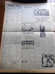 Vatan Gazetesi - 31 Temmuz 1953 - Hayırlı Bir Buluşma Yazan Ahmet Emin Yalman Köşe Yazısı - Kore Konferansına Türkiye Çağrılacak - Amiral Mountbatten Celal Bayar Ve Fuat Köprülü'yü Ziyaret Etti - Malatya'da Vatan Gazetesi Başyazarı Ahmet Emin Yalman'a Yapılan Suikast Davası - Yeni Sabah Gazetesi Aleyhine Takibat Yapılıyor - İlk Türk Vagonları - Soprano Leyla Gencer İtalya'da Başarı Kazandı - Stevenson Dünyayı Geziyor Yazan Adlai Stevenson Yazı Dizisi - İçimizdeki Şeytan Yazan Raymond Radiguet Yazı Dizisi - İran'da Kaşani Musaddık'a Karşı Cephe Aldı -  İngiliz Libya Dostluk Anlaşması İmzalandı - Etna Yanardağı Faaliyete Geçiyor - Afrika'da 4 Ay Yazan Tunç Yalman Yazı Dizisi - İstanbul Kapılarında Fethin Büyük Tarihi Romanı Yazan Feridun Fazıl Tülbentçi Yazı Dizisi - Tuna'dan Şimal Denizine 1953 Avrupası Yazan Burhan Arpad Yazı Dizisi - Yeni Bir Gün Doğacak Yazan Emmanuel Robles Yazı Dizisi - Yirminci Asırda Ortaçağ Hayatı Yaşayanlar Yazan Enis Tahsin Til - Hilton Oteli Halıları - Gripin