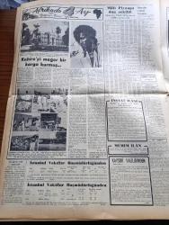 Vatan Gazetesi - 1 Ağustos 1953 - Kasım Gülek'e Mektup Yazan Ahmet Emin Yalman Köşe Yazısı - Memurların Aylıklarında Artma Temin Edilecek - Başbakan Adnan Menderes İzmir'de - Senatör Robert Taft Dün Öldü - Ankara'da Kasaplar Et Satmıyor - Ruslar Bir Amerikan Uçağını Düşürdüler - Eroin Ve Esrarcılığa Yok Edecek Yürürlüğe Girdi - Samsun Limanının İnşası İhale Edildi - Kıbrıs Başpiskoposu Makarios Komünistlerle İşbirliği Yapıyor - Yeşilköy Hava Meydanı Ve Terminal Binası Yazan İsmail İşmen - İçimizdeki Şeytan Yazan Raymond Radiguet Yazı Dizisi - Boğaziçinde Yapılacak Asma Köprü 60.000.000 Dolara Çıkacak - Yunanlı Atletler Dün Şehrimize Geldi - Yarın Yapılacak Olan Konkurhipikler - Sanat Hayatının 27. Yılında Talat Artemel - Müzik Dünyasından Yehudi Menuhin - İstanbul Radyosunun Öğle Yayınları - Arı Bisküvileri - Consul Yazı Makineleri - Muayyen Zamanlardaki Sancılara Karşı Gripin - Makina Kimya Endüstrisi Diskleri - Air France - Puro Tuvalet Sabunu - Emlak Bankası - Doğubank - Bulmaca
