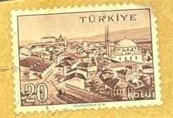 Mektup Zarfından Kesilmiş / Postadan Geçmiş Pul Filateli - Damgalı - BOLU TEMALI, 20 PARA - TÜRKİYE CUMHURİYETİ, NOSTALJİK DOĞUM GÜNÜ HEDİYESİ