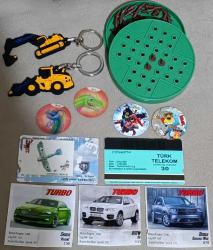 Nostaljik ürünler...Solo test Cheetos taso hareketli kartlar Turbo 2 sakız ciklet araba kağıtları telefon kartları kepçe dozer anahtarlık set koleksiyon dekor tasarım hediye vintage retro aksesuar süs antika