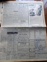 Vatan Gazetesi - 14 Nisan 1956 - Yolculuk Notları 2 Umumi Boykotaj Yazan Ahmet Emin Yalman Köşe Yazısı - Başvekil Adnan Menderes ile Hariciye Vekili Fuat Köprülü Bugün Tahran'a Gidecekler - Amerika'dan Bize Yeni Yardımlar - İktidarın Muhalefet Aleyhinde Hazırlığı - Nazlı Tlabar Ahmet Tokuş Ve Celal İnce Washington'da - Maydanoz Milletlerarası Dolandırıcıyı Ele Verdi - İsrail Kuvvetleri Mütareke Hattından 500 Metre Çekilecek - Ölüme Gidiyorum Yazan Carter Dickson Yazı Dizisi - Kalkınma Ve Halk Yazan Adil Aşçıoğlu - Bir Nefes Sıhhat Yazan Doktor Fevzi Aksoy - Geçmişte Bugün İsyanın İkinci Günü Yazan Feridun Fazıl Tülbentçi Yazı Dizisi - Gazeteci Ceyn Arden'in Maceraları Çizgi Roman - Hoş Memo Karikatür Çizen Al Capp -  Siyasi Hatıralar Yazan General Ali Fuat Cebesoy Yazı Dizisi - Asrımızın En Büyük Casusluk Hadisesi - Ev Kadın Moda - Radyo Bulmaca - Macar Grekoromen Takımı İle Bu Akşam Karşılaşıyoruz- Bugün Vefa Adalet Karşılaşıyor - Meşhur Oyuncu Kopa Fransızları Terkediyor - Ping Pong