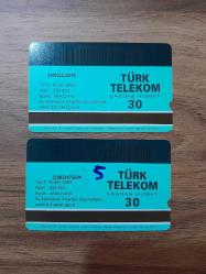 2 Adet  Türk Telekom 8 Yaşında Günü Manyetik Telefon Kartı Tam Takım Seri