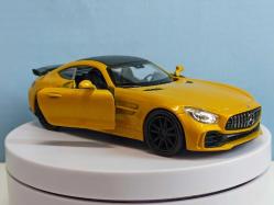 Welly Mercedes Amg Gt-R Diecast Model Araba -Sarı