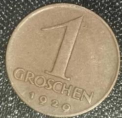 AVUSTURYA  1929  1 GROSCHEN
