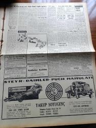 Vatan Gazetesi - 11 Mart 1959 - Tehlike Nerede Yazan Ahmet Emin Yalman Köşe Yazısı - Bugün Mübarek Ramazan Bayramı - Kasım Irak'ta Duruma Hakim - CHP Grubu Fevkalade Toplantıya Çağrıldı - Eyüp Camii Yarın Dini Bir Törenle Açılıyor - Makarios Üç Saat Görüştüğü Grivas'a Bir Madalya Taktı - Kül Harmanı Gentille Arditty Püller'in Romanı Yazı Dizisi - Evlatlıklar Meselesi Yazan Mustafa Reşit Belgesay - Vatan Cephesi Ocakları İle Açılış Törenleri Kanunsuz Yapıldığı Bildiriliyor - Casa D'italia'da Müzik - Çalınan Ruhlar Yazan Pakize Başaran Yazı Dizisi - Golf'u da Ruslar İcat Etmiş - Meşhur Amerikan Friden Hesap Makineleri - Gripin - Bulmaca - Altın Borsası - Fidel Castro İle Ernest Hemingway Komşu - Galatasaray Ve Vefa Liderlik Mücadelesi Yapacaklar - Metin Oktay - Turgay Şeren İçin 40.000 Lira Gönderildi - Galatasaray Kampta - 3,5 Yürekli Şerif Çizen OCKS - Dalgacı Mahmud Çizen Kim - Çimenspor Kupa Aldı - Burç Falı - Stiv Roper Çizen Saunders ve Waggon - Vehbi  Emre - İstanbulspor