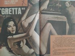 Peri Haftalık Aktüalite Sinema Tiyatro Müzik ve Magazin Dergisi - No:1 - Çıplak resim çektirdi okuldan kovuldu - Seksi ayıp sayan kadınlar - Ana kız benim için kavga ettiler ''Gretta'' - Aşk yatağı nasıl olmalı - Saçma Sapan fıkralar - Aşka doymayan dişi - ANdrea Severn - Şeyh'in oğluna gönül verdi - Tülin Tan - Tülay Karaca ben konuşursam yer yerinden oynar diyor - Deniz Akbulut - Sema İmer - ve Allah kadını yarattı - Behiye Eraksoy - Ursula BAll - İnci Saner - İnci Atılgan - Londra'da bir güzel - Pamela Conway - Monica Star - Bana aşkı dul bir kadın öğretti - Öpüşmesini biliyor musunuz - Amerikalı yarım bakire - Erkek dediğin çapkın olur - Aşklarıyla tarihe geçen kadınlar - Messalina - Bir hikayemiz var Gönül Amca - Dertli Dolap fotoğraf ve haberi - Tam Takım Dergi