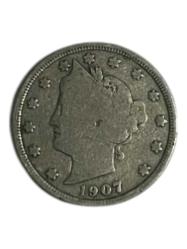 FIVE CENTS 1907