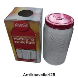 COCACOLA CAM KAVANOZ KUTUSUNDA PROMOSYON KOLEKSİYONLUK