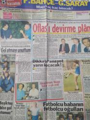 13 Eylül 1986 - Günaydın Gazetesi - Fenerbahçe - Galatasaray maçı kaç kaç bitecek? - Oflas'ı devirme planı - Fenerbahçeli Aykut Kocaman içini döktü - ''Gol atmayı unuttum'' - Dikkat, Panayot yarın kaçacak - Futbolcu babanın futbolcu oğulları - Gazete tam değil kupürüdür - 30x58cm ebatındadır..