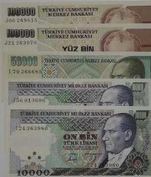 7 EMİSYON KAĞIT PARA LOTU ÇİL 5 ADET