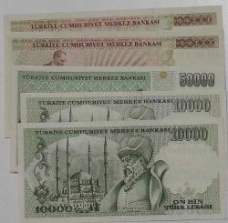 7 EMİSYON KAĞIT PARA LOTU ÇİL 5 ADET